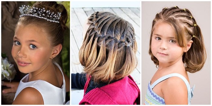 детские прически на средние волосы для девочек 3
